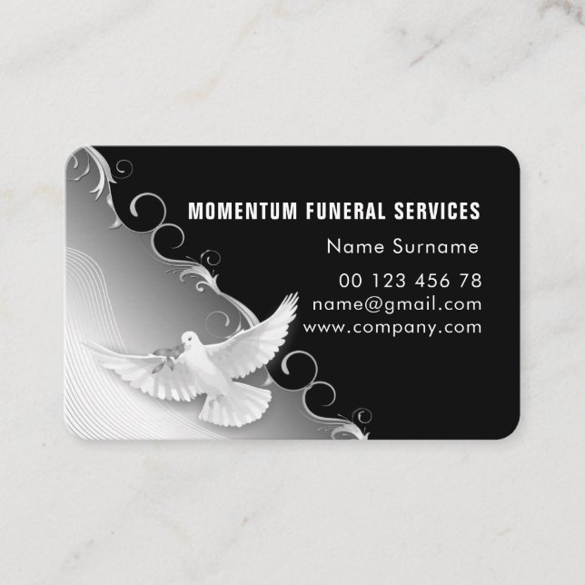 Carte De Visite Services funéraires (Devant)