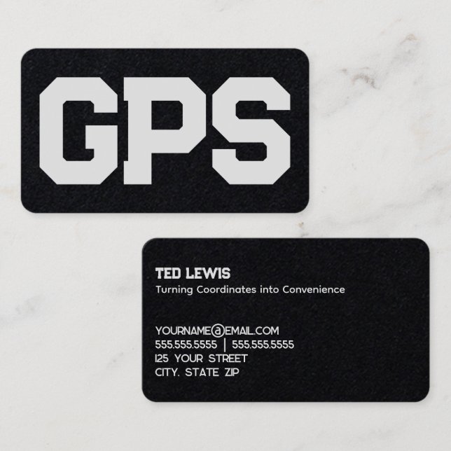 Carte De Visite Services GPS SIG Premium (Devant / Derrière)