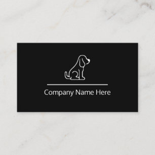 Carte De Visite Services modernes minimalistes d'animal familier