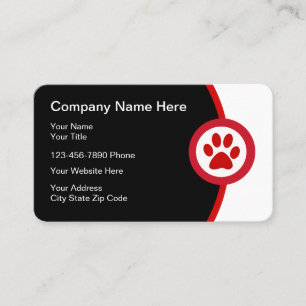 Carte De Visite Services modernes pour animaux de compagnie