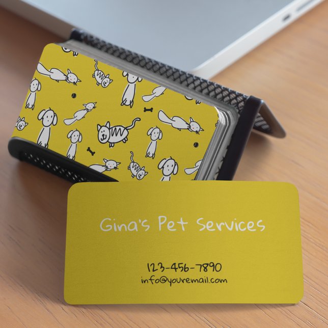 Carte De Visite Services pour animaux (Créateur téléchargé)