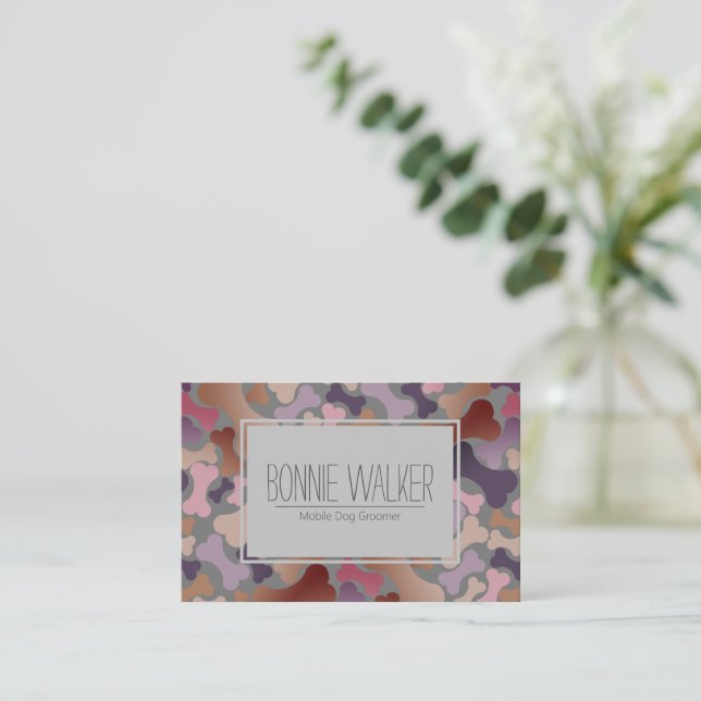 Carte De Visite services pour animaux de chiens (Debout devant)