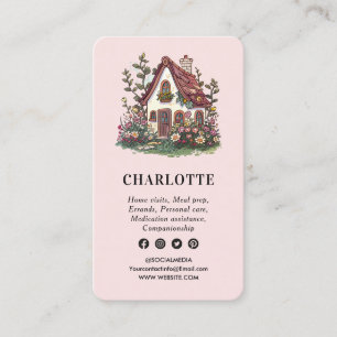 Carte De Visite Services professionnels d'aidants naturels Code QR