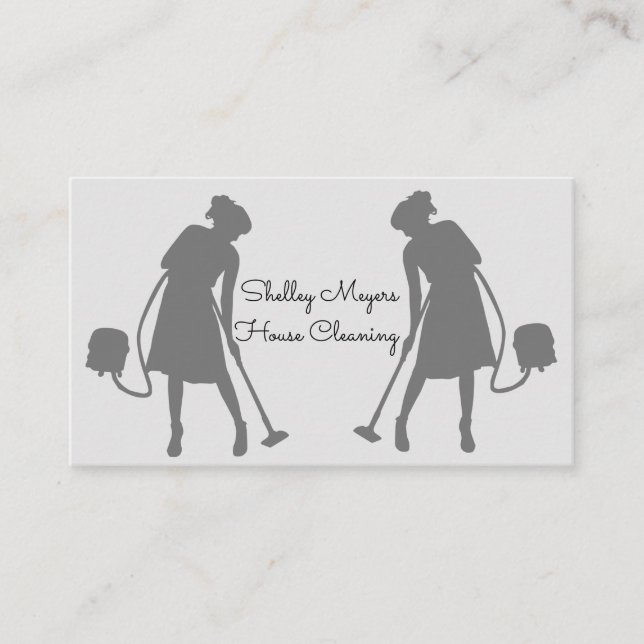 Carte De Visite Services professionnels de nettoyage de Chambre (Devant)