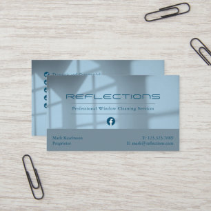 Carte De Visite Services professionnels de nettoyage de fenêtres v
