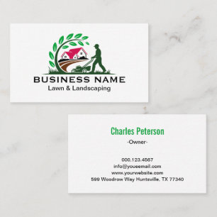 Carte De Visite Services professionnels d'entretien de pelouse éco