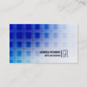 Carte De Visite Services professionnels modernes et bleus