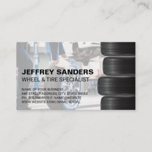 Carte De Visite Services sur roues et pneus   Réparation de voitur