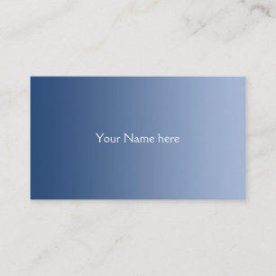 Carte De Visite SEULEMENT dégradés de COULEUR - bleu