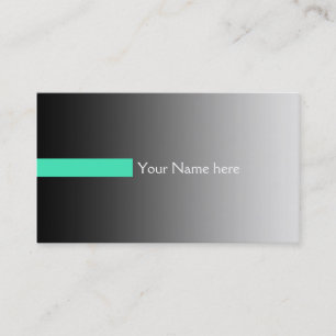 Carte De Visite SEULEMENT dégradés de COULEUR gris - rayures menth