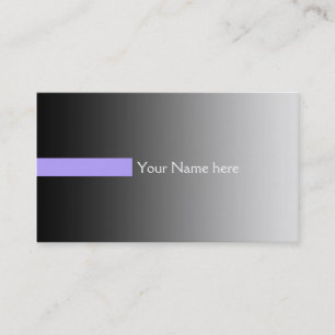 Carte De Visite SEULEMENT dégradés de COULEUR gris - rayures viole