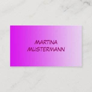 Carte De Visite SEULEMENT dégradés de COULEUR - rose néon