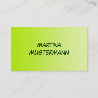 Carte De Visite SEULEMENT dégradés de COULEUR - vert ressort