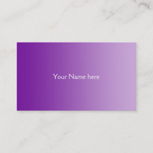 Carte De Visite SEULEMENT dégradés de COULEUR - violet