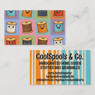 Carte De Visite Sewing quilter quilter seamstress thread spools