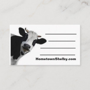Carte de visite Shelby de la ville natale