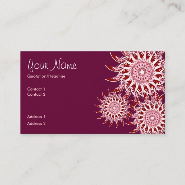 Carte de visite SherikanStarz (Devant)