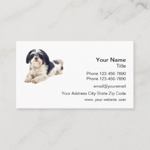 Carte De Visite Shih Tzu Thème Pet Care
