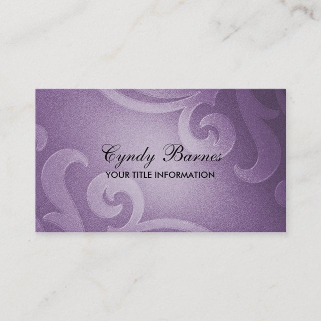 Carte de visite Shimmer violet (Devant)