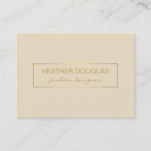 Carte De Visite Shine d'huile noire or (Beige / Noir)