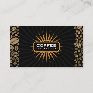 Carte De Visite Shine Elément décoratif Fèves de café