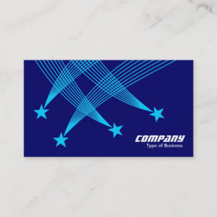 Carte De Visite Shooting Stars - bleu-clair sur 000066 bleu-foncé