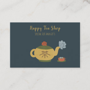 Carte De Visite Shop de thé personnalisé