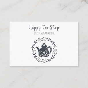 Carte De Visite Shop de thé personnalisé