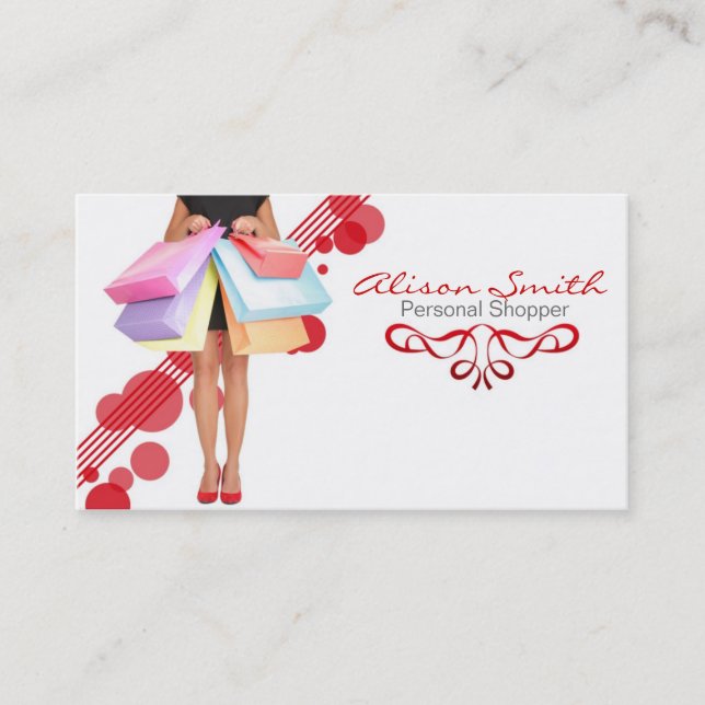 Carte De Visite Shopper personnel business card (Devant)