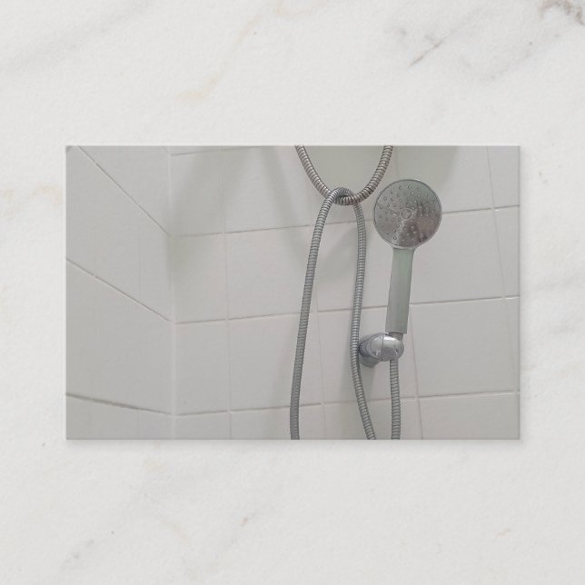 Carte De Visite Shower bath bathroom business card (Devant)