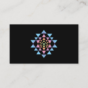 Carte De Visite Shri Yantra Méditation Bouddhisme Géométrie Sacrée