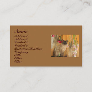 Carte de visite Siamese Cat Animal Photographie #3