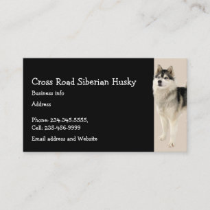 Carte De Visite Sibérie Husky Chien Animal animal de compagnie