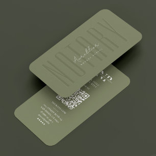 Carte De Visite Signature de la page de signature du prêt notaire 