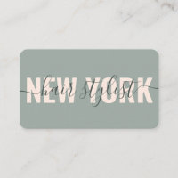 signature de styliste de cheveux vert moderne
