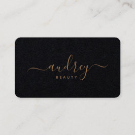 Carte De Visite Signature Gold Signature moderne Premium Noir