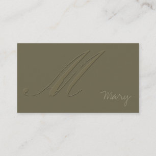 Carte De Visite Signature M