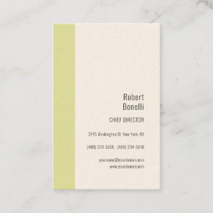 Carte De Visite Signature minimaliste crème moderne