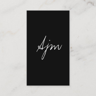 Carte De Visite Signature Monogramme 2 / Bracelet en acier / Accen