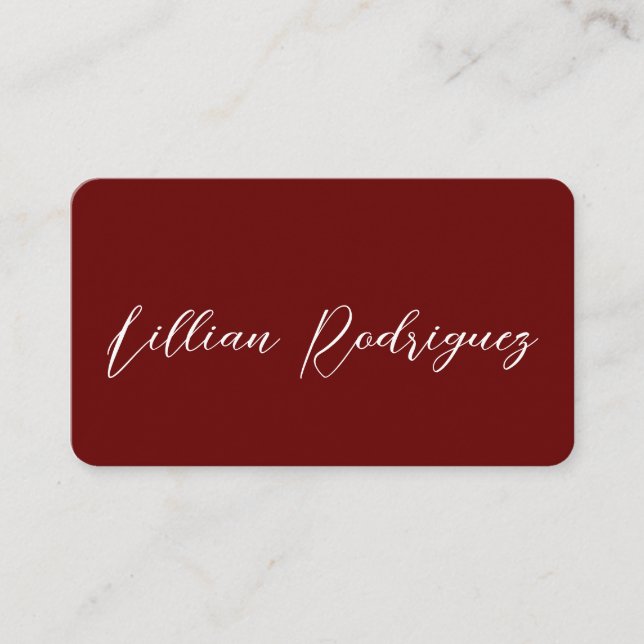 Carte De Visite Signature professionnelle moderne de Bourgogne (Devant)