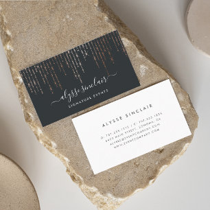 Carte De Visite Signature rose Gold Marquee