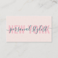Signature styliste de mode rose clair moderne