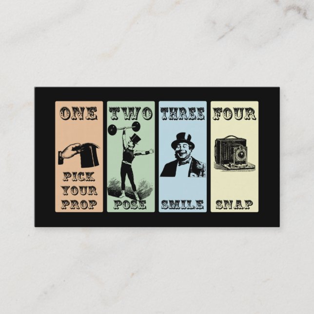 Carte De Visite Signe d'appui vertical de photo (Devant)