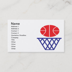 Carte De Visite Signe de basket-ball
