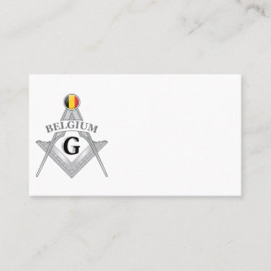 Carte De Visite Signe de la franc-maçonnerie belge