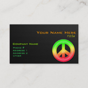Carte De Visite Signe de paix lisse