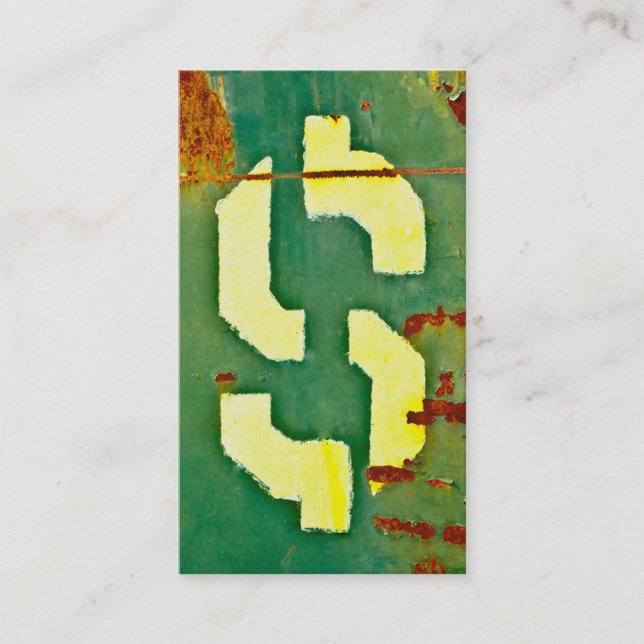 Carte De Visite SIGNE Dollar Big Bucks (Devant)