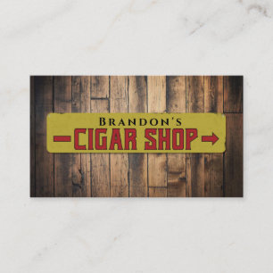 Carte De Visite Signe Fumée Boutique Nom personnalisé Boutique Cig