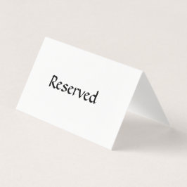 Carte De Visite Signe réservé de Tableau