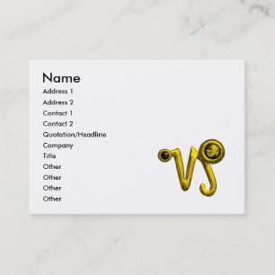 CARTE DE VISITE SIGNE ZODIAC D'OR CAPRICORN JEWEL